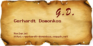 Gerhardt Domonkos névjegykártya