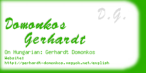 domonkos gerhardt business card